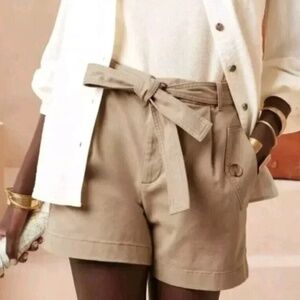 Banana Republic Utility Chino Shorts with Tie Waist | Size 10